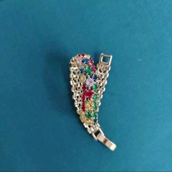 Elegant Multicolor Gemstone Bracelet - Picture 3 of 4